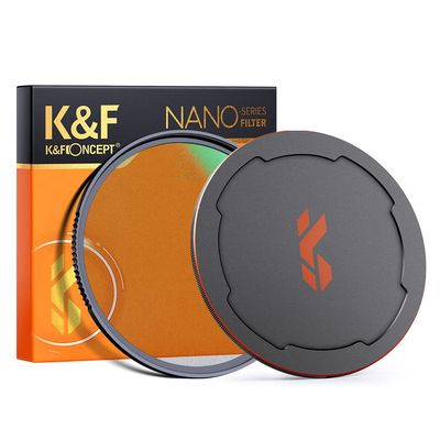K&F CONCEPT 58mm Black Diffusion Mist 1/8 Filter Kit (Black Diffusion 1/8 Filter + Lens Cap) Cinematic Effect Filter for Video, Vlog, Portrait Photography Camera Lens Filter