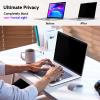 Peslv Magnetic Privacy Screen for Surface Book 3/2/1 15 Inch, Removable Anti Blue Light Glare Filter, Black Security Private Apy Block Protector view 3