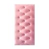 Anti-Collision Wall Stickers, Home Self-Adhesive Waterproof Soft Wall Mat, 3D Self-Adhesive Wall Panel, for Children's Bedroom (Color : Pink, Size : 2pcs) view 2