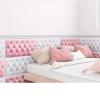 Anti-Collision Wall Stickers, Home Self-Adhesive Waterproof Soft Wall Mat, 3D Self-Adhesive Wall Panel, for Children's Bedroom (Color : Pink, Size : 5pcs) view 3