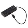 4 Port USB 3.0 Portable High Speed Hub Converter Adapter Extender for Card Reader,Support 7/8, /Vista/ OS (Black) view 1