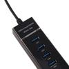 4 Port USB 3.0 Portable High Speed Hub Converter Adapter Extender for Card Reader,Support 7/8, /Vista/ OS (Black) view 4