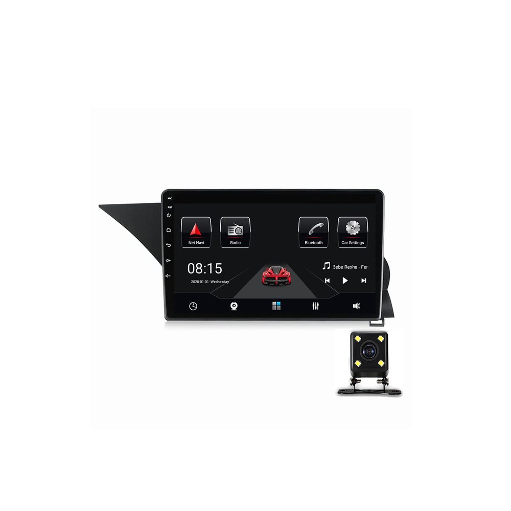 ZYLR Car Stereo Compatible with Apple Carplay & Android Auto, 9 Inch Double Din Car Stereo with Bluetooth and Backup Camera, for Mercedes Benz GLK-Class X204 2013-2015,4g+64g