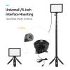 Andoer 3 Pack USB LED Video Light Kit Photography Light 3200K-5500K 120pcs Beads 14-Level Dimmable with 148cm/58in Adjustable Height Tripod Stand 5pcs Filters Triple Cold Shoe Mount for Video Live view 3