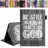 stmedazm Case for All-New Kindle Fire 7 Tablet 7" (12th Generation, 2022 Release) - Premium PU Leather Stand Cover with Auto Wake/Sleep - Bible Verse Psalm 46:10 view 1