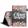 DEHJYYIJUY Case for All-New Amazon Kindle Fire 7 Tablet (7 inch Display, 9th/7th Generation, 2019/2017 Release), Premium PU Leather Cover with Card Slot & Pencil Holder, Chaos Coordinator view 1