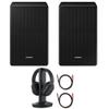 Samsung SWA-9500S Wireless Rear Speaker Kit w/Dolby Atmos for Soundbar Surround Sound Bundle with Sony RF400 Wireless Home Theater Headphones + 2X Deco Gear 6FT Universal 4K HDMI 2.0 Cable view 1