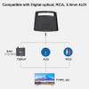 SIMOLIO Wired Speakers for TV with Tone Control, TV Wired-Speakers with 5.5M Long Cord for Digital & Analog Audio, Personal Soundbar with Sleep Timer, Ideal for Hard of Hearing and Seniors SM-961 view 4