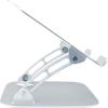 SCHWAIGER LPS1720 513 Laptop Stand Computer Holder Notebook Stand Laptop Holder Aluminium Ventilated Adjustable Ergonomic Height Adjustable Foldable Z-Shaped Silver view 4