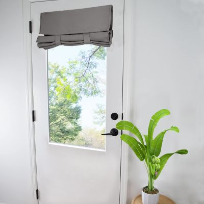 WdFour Privacy Blackout Tie Up French Door Curtain.