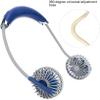 JYYBN Portable Mini Hanging Neck Sports Fan Hands Free USB Rechargeable Cooling Fan for Outdoor Camping Air Cooler view 2