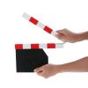 Film Clapper Board Clapboard Waterproof Movie Clapper Clapper Prop Prop Direcr Film Clap Blackboard Clapper Clapperboard, red view 2