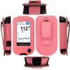 Premium Fitted Leather Case with Screen Protector, Belt Clip,Carabiner (Including a Neck Lanyard) for Freestyle Libre 2/ Freestyle Libre 14 Day/Freestyle Libre (Pink) view 1