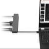 Lenovo USB-C Mini Dock, 7-in-1 Portable Dock with HDMI, VGA, USB-C, USB 3.1, USB 2, 3.5mm Audio, Ethernet, 45W Charging, Grey, Compatible with Lenovo & Apple Laptops view 4