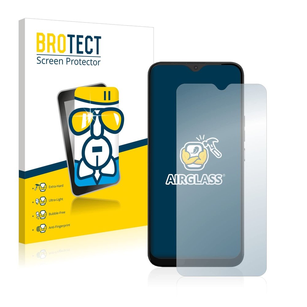brotect Glass Screen Protector Film Compatible with Gigaset GS5 Lite - Glass-Foil 9H Protection [Scratch Resistant, High Clarity]