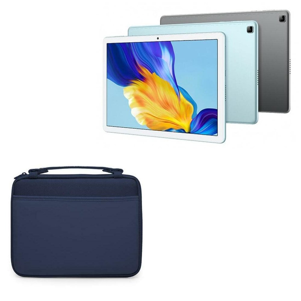 BoxWave Case Compatible with Honor Tab 7 - Hard Shell Briefcase, Slim Messenger Bag Briefcase Cover Side Pockets - Navy