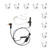 PROMAXPOWER [10-Pack] 1-Wire FBI Security Acoustic Clear Tube Earpiece Headset with PTT Mic for Motorola Two-Way Radios PMLN7157A, SL300, SL2600, SL3500e, SL7550, SL7580e, SL1K, TLK100 view 1