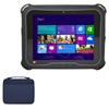 BoxWave Case Compatible with Comark 8 Rugged Mobile Tablet - Hard Shell Briefcase, Slim Messenger Bag Briefcase Cover Side Pockets - Navy view 1