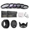 Andoer 55mm Camera Filter Kit UV + CPL FLD + + ND (ND2 ND4 ND8) with Carry Cap Bag/Lens Cap/Lens Holder/Tulip, Rubber Cleaning and Protection/Cleaning Cloth view 1