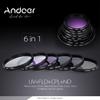 Andoer 55mm Camera Filter Kit UV + CPL FLD + + ND (ND2 ND4 ND8) with Carry Cap Bag/Lens Cap/Lens Holder/Tulip, Rubber Cleaning and Protection/Cleaning Cloth view 4