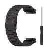 FitTurn Bands Compatible with AMAZFIT T-Rex 2 Metal Stainless Steel Watch Band Replacement Classic Durable Solid Link Accessory Buckle Metal Strap Wrist Band for AMAZFIT T-Rex 2 Fitness Wellness Tracker (Black) view 2