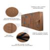 iBirdie Outdoor TV Cover 52 to 55 inch Weatherproof, Cover Size 52''L x 31''H, Waterproof for Outside Flat Screen 52 to 55 inch TV, Brown, 600D Thick Fabric Screen Protector with Bottom view 3