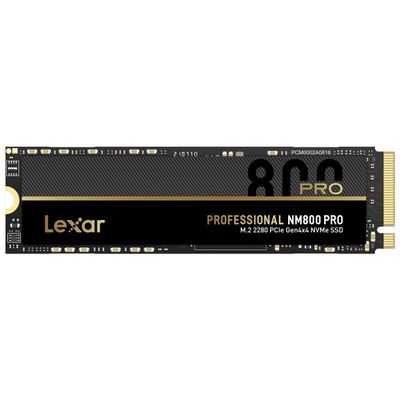 Lexar 512GB Professional NM800 PRO SSD PCIe Gen4 NVMe M.2 2280 Internal Solid State Drive, Up to 7450/3500 MB/s Read/Write, for PS5, Gamers and Creators, Black (LNM800P512G-RNNNG)