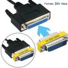 MEIRIYFA DB25 25 Pin Gender Changer D-SUB 25Pin Coupler Serial Cable Gender Changer RS232 VGA Adapter Connetor for Applications Pack of 2 (Male to Male) view 3