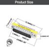 MEIRIYFA DB25 25 Pin Gender Changer D-SUB 25Pin Coupler Serial Cable Gender Changer RS232 VGA Adapter Connetor for Applications Pack of 2 (Male to Male) view 4