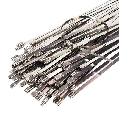 11.8" Metal Zip Ties, 304 Stainless Steel Zip Ties Heavy Duty Self-locking Cable Ties with 300 lbs Tensile Strength, Exhaust Wrap Zip Ties for Indoor Outdoor Fence Ties, 200PCS