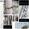 11.8" Metal Zip Ties, 304 Stainless Steel Zip Ties Heavy Duty Self-locking Cable Ties with 300 lbs Tensile Strength, Exhaust Wrap Zip Ties for Indoor Outdoor Fence Ties, 200PCS view 4