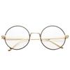 Pro Acme Retro Round Metal Frame Clear Lens Glasses Blue Light Blocking (Gold Line Frame/Clear Lens) view 1