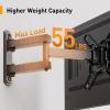 Perlegear Full Motion TV Wall Mount for 13-42 inch Flat or Curved TVs & Monitors up to 55 lbs, Wall Mount TV Bracket with Articulating Arm, Swivel, Tilt, Extension TV Mount, Max VESA 200x200mm, PGSF6 view 3