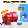 Outdoor Alarm DC 12V Wired Loud Alarm Horn Siren for Home Security Protection System Indoor Outdoor Fireproof New view 2