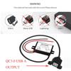 SSLHONG DC DC 8-60V to 5V QC 3.0 USB A with Ear Output 3A/15W Power Adapter Converter Step Down Voltage Regulator Transformer Module Charger view 2