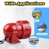 Boxonly Outdoor Security Alarm Horn Siren, AC 220V High-Decibel Wired Horn, Fireproof, Portable for Home & Industrial Use, Up to 110dB view 2