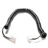 SEIWEI Telephone Cable Wire Phone Cable Line Extension Cord RJ9 4P4C Coiled Cable Black (5m) view 4