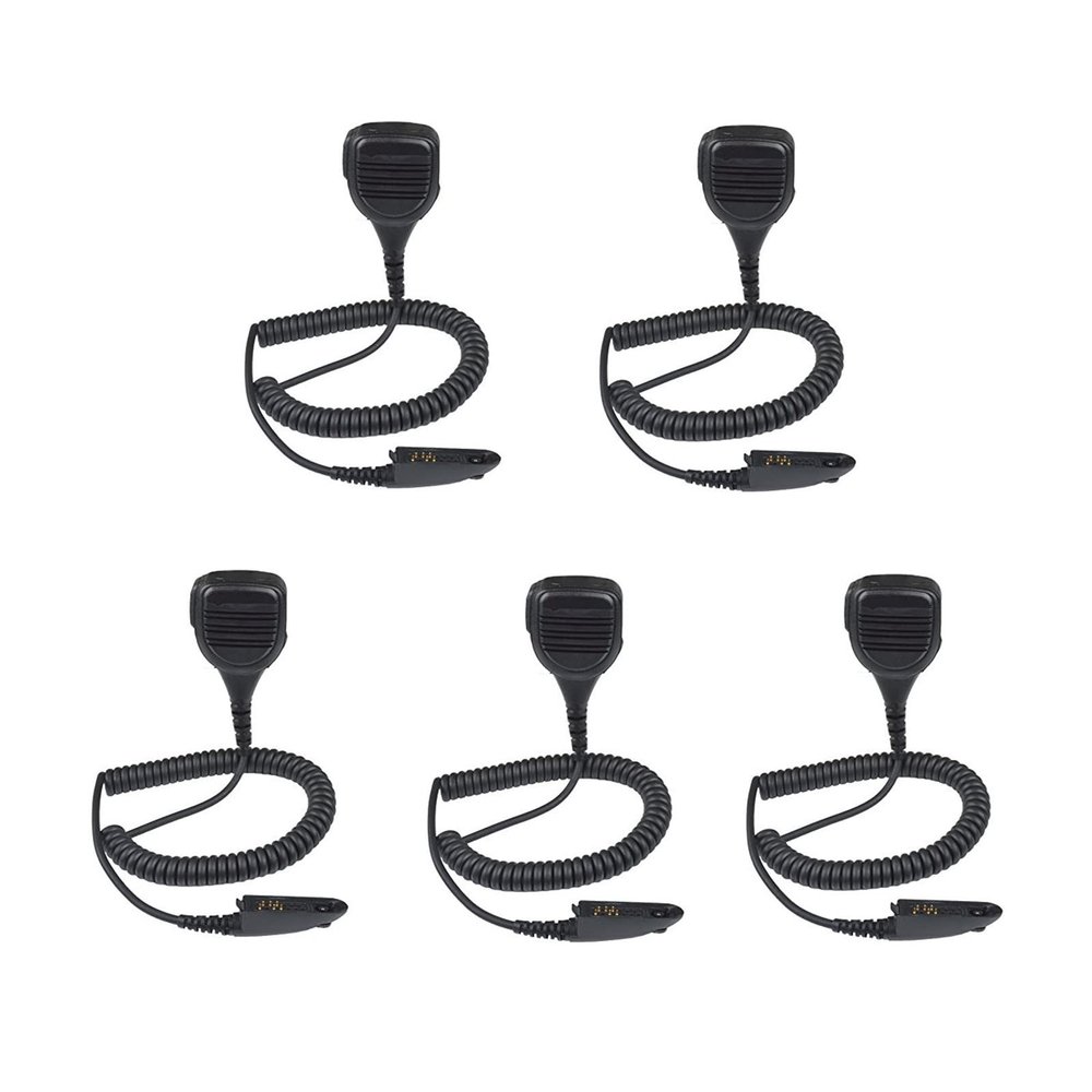 5 Pack PMMN4021A PMMN4021 Speaker Mic Microphone for GP328 HT750 HT1250 HT1550 MTX850 PR860 MTX8250 MTX9250 PRO5150 PRO7150 PRO9150 PTX760 GP340 Radio with 3.5mm Audio Jack
