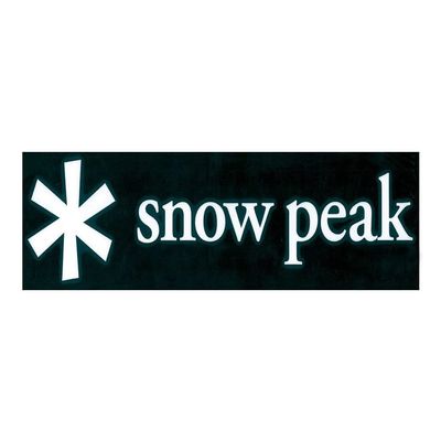 Snow Peak NV-007 Snow Peak Logo Sticker, Asterisk M, White, One