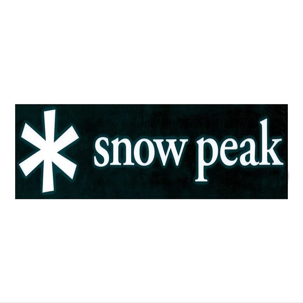 Snow Peak NV-007 Snow Peak Logo Sticker, Asterisk M, White, One