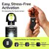 Women Safety Personal Alarm Keychain, 130dB Siren, USB-C, 2 Pack Black view 3