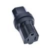 C14 to 5-15R Power Adapter Power Converter,Toptekits IEC C14 Male to US 3-Prong NEMA 5-15R Female Socket Electrical Adapter C13 C14 Cable IEC Adapter for US Standard 3 Prong Plug to C13 Converter view 3