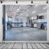 BELECO 5x3ft Fabric Modern Garage Backdrops for Photography Interior Repair Tools Car Wheels Tyre Bike Background for Mechanic Theme Party Decorations Birthday Photoshoot Portrait Photo Props view 3