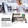 2.5in Trayless Hot Swap Mobile Rack Backplane, Bay Internal HDD Enclosure Cage, Support SATA I/II/III 6Gbps for 2.5" 3.5Hard Drive SSD from 9.5mm-26mm Thick view 2