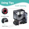 Nineleaf Rhino 5200 Label Tape Compatible for Dymo 18489 Rhino 4200 Lables Flexible Nylon Work with Dymo Rhino Pro LabelWriter Industrial 6000 Label Makers,Black on White,3/4'' x 11.5',10-Pack view 4