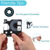 NineLeaf 40 Pack Compatible Industrial Label Tape Replacement for DYMO Rhino 18483 Black on White 12mm Permanent Polyester Label Tapes 1/2" x 18' for Rhino 5200 4200 1000 3000 5000 6000 Label Makers view 4