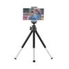 Andoer Mini Tripod 2-Section Extendable Desktop Tripod Stand Holder 1/4 Inch Screw Mounts for Phone ILDC Max. Load 0.5kg Black, Black/White view 1