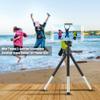 Andoer Mini Tripod 2-Section Extendable Desktop Tripod Stand Holder 1/4 Inch Screw Mounts for Phone ILDC Max. Load 0.5kg Black, Black/White view 2