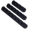 GORGECRAFT 3Pcs Cable Holder Clips Silicone Adhesive Data Line Management Organizer for Mouse Power Cord USB Wire Phone PC Cable Office Home Table Storage Supplies(with 7/5/3 Slots), Black view 1