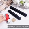 GORGECRAFT 3Pcs Cable Holder Clips Silicone Adhesive Data Line Management Organizer for Mouse Power Cord USB Wire Phone PC Cable Office Home Table Storage Supplies(with 7/5/3 Slots), Black view 3